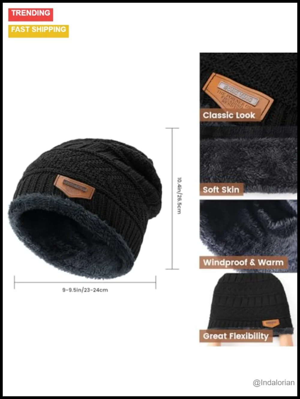 Winter Hat Beanie Scarf Gloves Set Unisex Neck Warmer Touch Screen